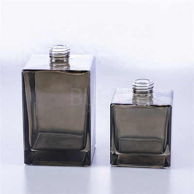 Black Cap Aroma Diffuser Glass Bottle 30ml 50ml 100ml With Smooth Surface